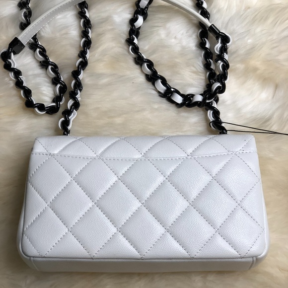 NEW 21C White Caviar Mini Rectangular Chunky Chain - Picture 3 of 8